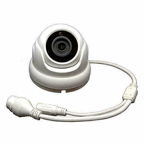 [1PV-28IPDC2] 1stPV 2.8mm Fixed WideAngle Lens PoE IP Dome Outdoor Surveillance Camera, 1080P Full HD, 2MP 4in1 (TVI/AHD/CVI/CVBS), Smart IR Tech, Analog CCTV Security Camera, Metal, White