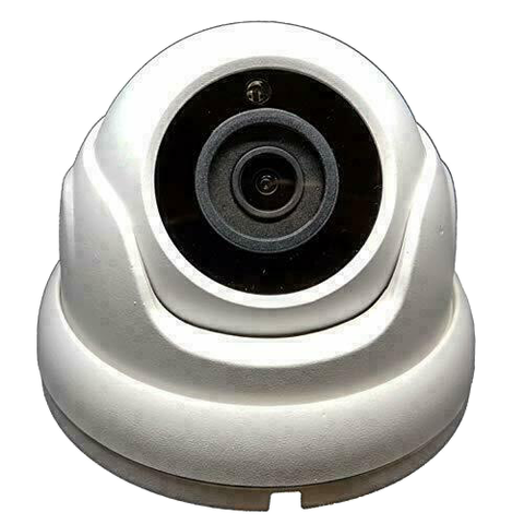 [1PV-28IPDC2] 1stPV 2.8mm Fixed WideAngle Lens PoE IP Dome Outdoor Surveillance Camera, 1080P Full HD, 2MP 4in1 (TVI/AHD/CVI/CVBS), Smart IR Tech, Analog CCTV Security Camera, Metal, White