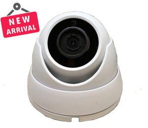 [1PV-528TFDW] 1stPV 2.8mm Fixed Lens Dome Outdoor Surveillance Camera, 5MP 4in1 (TVI/AHD/CVI/CVBS), Smart IR Tech, Analog CCTV Security Camera, Metal, White, TEL Live Local Service