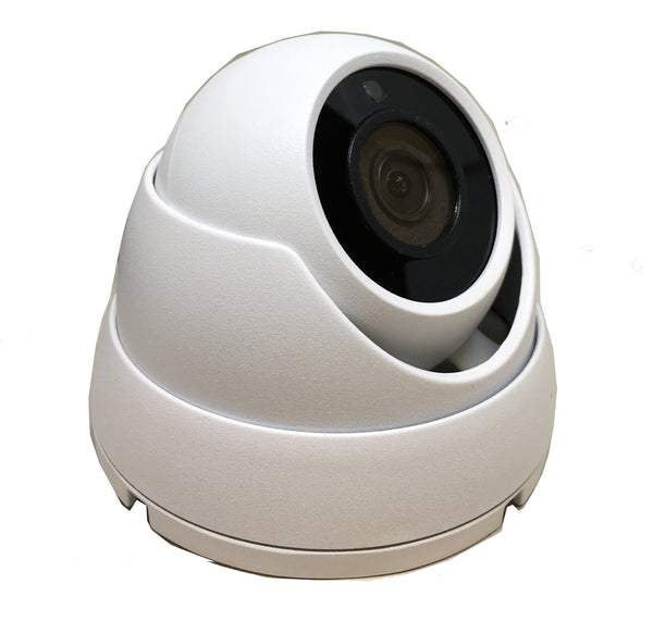 [1PV-528TFDW] 1stPV 2.8mm Fixed Lens Dome Outdoor Surveillance Camera, 5MP 4in1 (TVI/AHD/CVI/CVBS), Smart IR Tech, Analog CCTV Security Camera, Metal, White, TEL Live Local Service