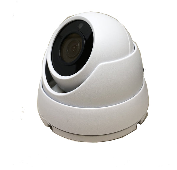 [1PV-28TFDW2] 1stPV 2.8mm Fixed Lens Dome Outdoor Surveillance Camera, 2MP 4in1 (TVI/AHD/CVI/CVBS), Smart IR Tech, Analog CCTV Security Camera, Metal, White, TEL Live Local Service