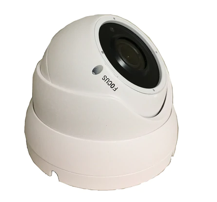 [1PV-2812IPDC5] 1stPV 2.8-12mm WideAngle Lens PoE IP Dome Outdoor Surveillance Camera, 1080P Full HD, 5MP 4in1 (TVI/AHD/CVI/CVBS), Smart IR Tech, Analog CCTV Security Camera, Metal, White, TEL Live Local Service